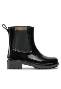 TOMMY HILFIGER - Tommy Hilfiger Kalosze Essential Tommy Rainboot FW0FW07760 Czarny. Kolor: czarny. Materiał: guma #1