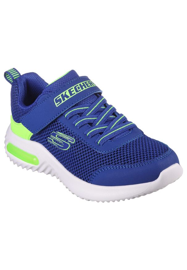 skechers - Buty sportowe Sneakersy chłopięce, Bounder-Tech. Kolor: wielokolorowy, niebieski, zielony. Sport: turystyka piesza