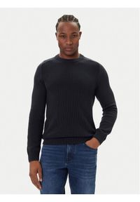 JOOP! Jeans Sweter 15 JJK-11Olivier 30047100 Granatowy Modern Fit. Kolor: niebieski. Materiał: bawełna
