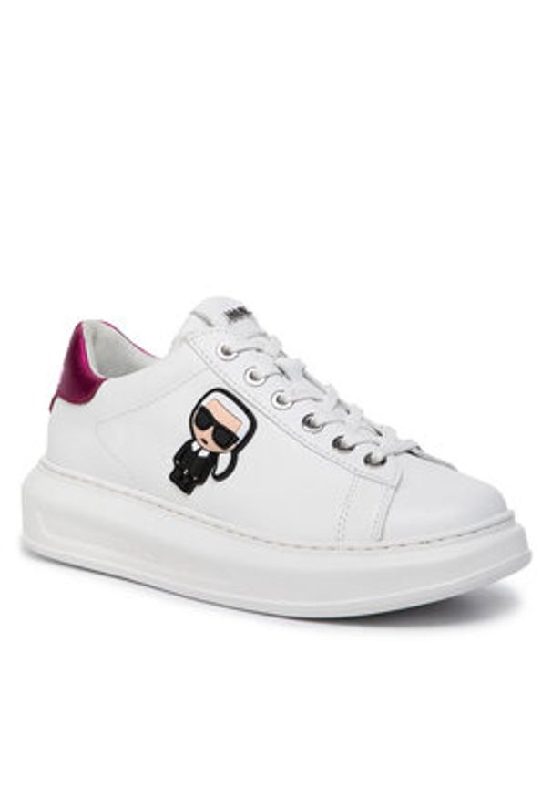 Karl Lagerfeld - KARL LAGERFELD Sneakersy KL62530 Biały. Kolor: biały. Materiał: skóra