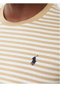 Polo Ralph Lauren T-Shirt 710956828507 Beżowy Regular Fit. Typ kołnierza: polo. Kolor: beżowy. Materiał: bawełna #3