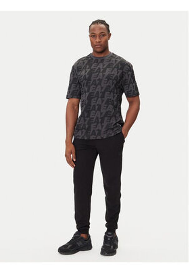 EA7 Emporio Armani T-Shirt 7M000980 AF10378 U8117 Szary Regular Fit. Kolor: szary. Materiał: bawełna