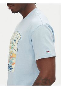 Tommy Jeans T-Shirt Arch Sailing DM0DM21867 Błękitny Relaxed Fit. Kolor: niebieski. Materiał: bawełna #5