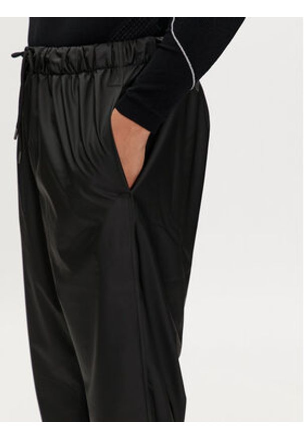 Rains Spodnie przeciwdeszczowe Rain Pants Slim W3 18580 Czarny Slim Fit. Kolor: czarny. Materiał: syntetyk