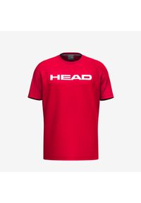Head - Koszulka z krótkim rękawem męska CLUB BASIC. Kolor: czerwony. Materiał: poliester, bawełna. Długość rękawa: krótki rękaw. Długość: krótkie #1