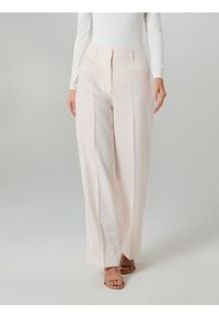 Sinsay - Spodnie wide leg - kremowy. Kolor: kremowy #1