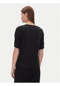 DKNY T-Shirt P4JHBRJQ Czarny Regular Fit. Kolor: czarny. Materiał: bawełna #3