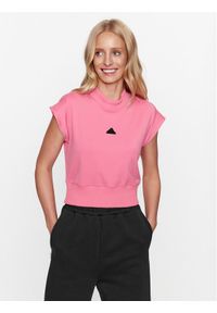 Adidas - adidas T-Shirt IM4915 Różowy Slim Fit. Kolor: różowy. Materiał: syntetyk #1