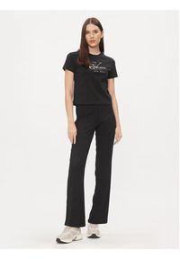 Calvin Klein Jeans T-Shirt Monologo J20J222639 Czarny Regular Fit. Kolor: czarny. Materiał: bawełna
