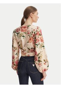 Guess Bluzka W6GHA4 W2565 Pomarańczowy Regular Fit. Kolor: pomarańczowy. Materiał: wiskoza #3