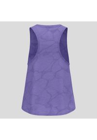 Koszulka damska bez rękawów Odlo ZEROWEIGHT ENGINEERED CHILL-TEC Tank crew neck. Kolor: fioletowy. Długość rękawa: bez rękawów. Sport: bieganie