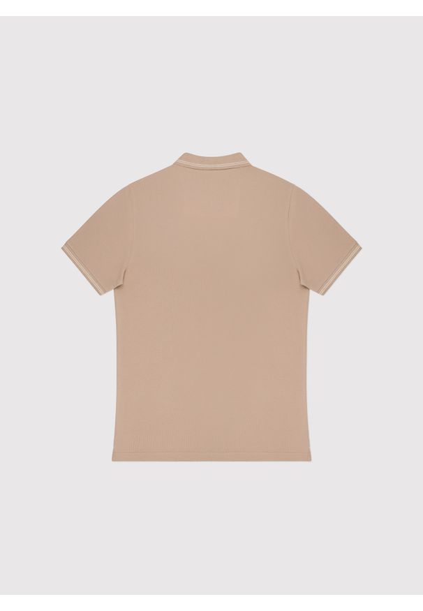 Pako Lorente - PAKO LORENTE – T-shirt polo w kolorze brązowym. Okazja: na co dzień. Typ kołnierza: polo. Kolor: różowy, beżowy, brązowy, pomarańczowy. Materiał: bawełna. Styl: casual