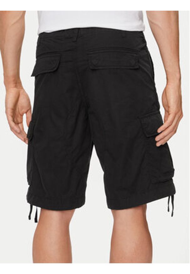 Jack & Jones - Jack&Jones Szorty materiałowe Cole 12253122 Czarny Loose Fit. Kolor: czarny. Materiał: bawełna