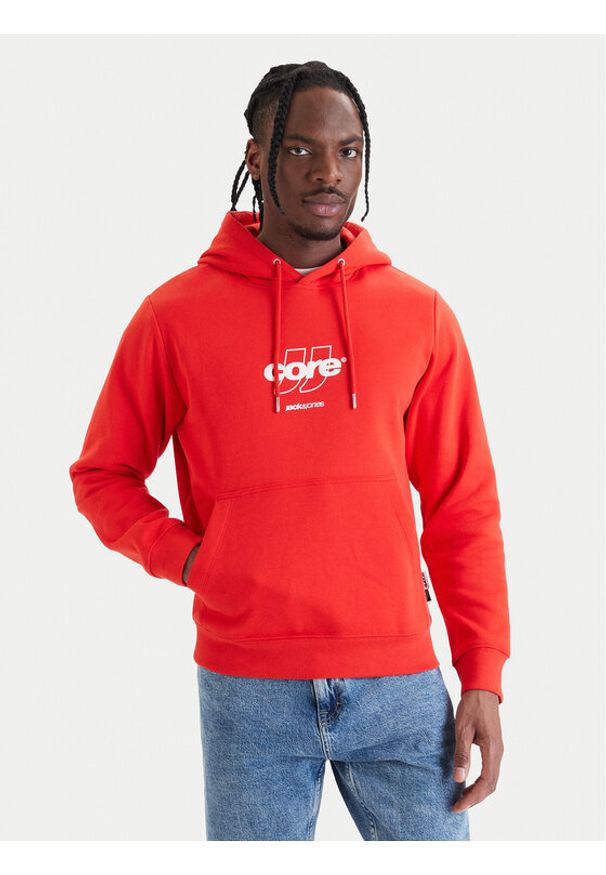 Jack & Jones Bluza Club 12290001 Czerwony Relaxed Fit. Kolor: czerwony. Materiał: bawełna