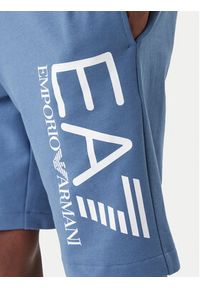 EA7 Emporio Armani Szorty sportowe 7M001414 AF22266 UB064 Niebieski Regular Fit. Kolor: niebieski. Materiał: bawełna. Styl: sportowy #5