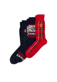 Polo Ralph Lauren Skarpety długie 449958866001 Kolorowy. Materiał: wełna, materiał. Wzór: kolorowy