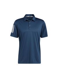 Adidas - Koszulka męskie adidas Polo adidas 3 Stripe Basic. Typ kołnierza: polo. Kolor: biały, niebieski, wielokolorowy. Materiał: poliester, materiał. Styl: sportowy #1