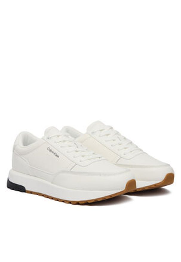 Calvin Klein Sneakersy HM0HM02146 Biały. Kolor: biały. Materiał: skóra