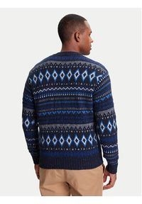 United Colors of Benetton - United Colors Of Benetton Sweter 1137K107V Niebieski Regular Fit. Kolor: niebieski. Materiał: wełna