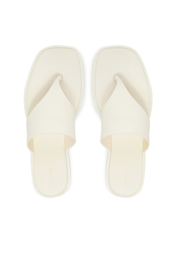 Calvin Klein Japonki Toepost Tpu Slide HW0HW02836 Écru. Materiał: syntetyk