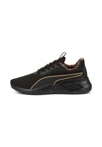 Buty do chodzenia damskie Puma LEX SAFARI GLAM. Zapięcie: sznurówki. Kolor: czarny. Materiał: materiał, syntetyk, tkanina. Szerokość cholewki: normalna. Sport: turystyka piesza
