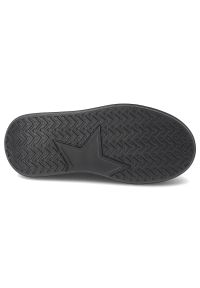 Sneakersy damskie Filippo, wykonane ze skóry naturalnej fason na wysokiej platformie, czarne, DP6246/26 BK. Okazja: na co dzień, na spacer. Zapięcie: sznurówki. Kolor: czarny. Materiał: skóra. Wzór: aplikacja. Obcas: na platformie. Styl: casual, klasyczny, elegancki #7