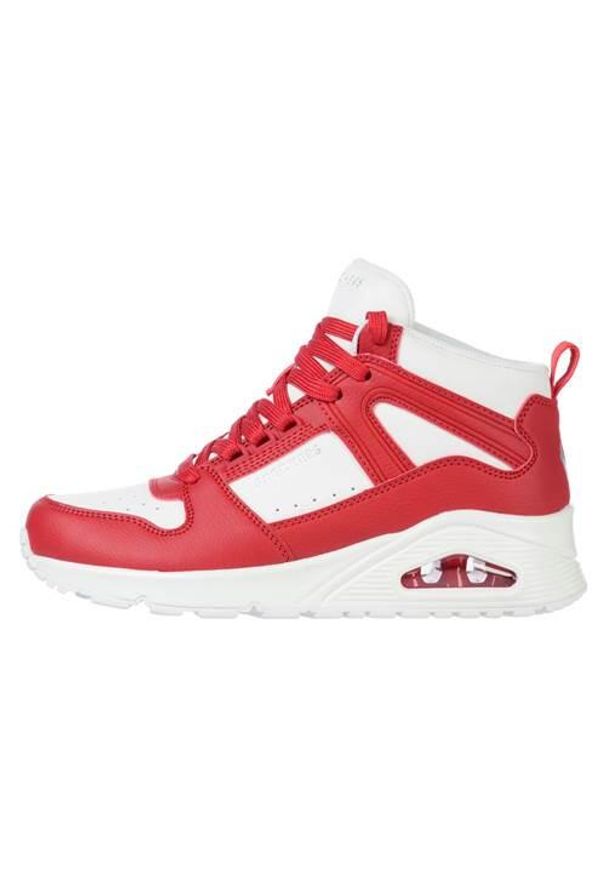skechers - Buty do chodzenia damskie Skechers Uno high Regards. Kolor: wielokolorowy. Materiał: syntetyk, materiał. Szerokość cholewki: normalna. Sport: turystyka piesza