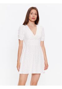 Glamorous Sukienka codzienna CK7065 Biały Slim Fit. Okazja: na co dzień. Kolor: biały. Materiał: syntetyk. Typ sukienki: proste. Styl: casual #1