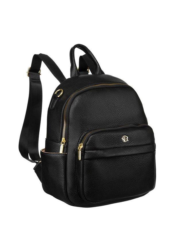 ROVICKY - Plecak damski Rovicky R-KP-22-A19 czarny. Kolor: czarny. Styl: elegancki