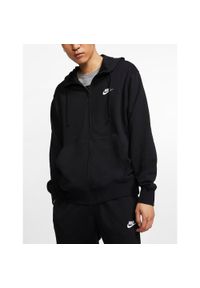 Bluza męska Nike Sportswear Club Hoodie FZ. Kolor: czarny