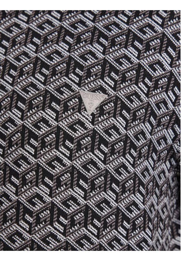 Guess Sweter M3YQ07 KBTO0 Czarny Regular Fit. Kolor: czarny. Materiał: syntetyk
