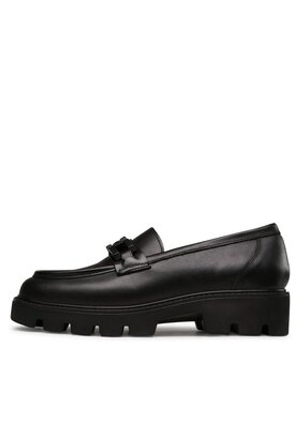 Badura Loafersy TROPEA-E23-28188PE Czarny. Kolor: czarny. Materiał: skóra
