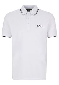 BOSS - Boss Polo Paddy Pro 50469102 Biały Regular Fit. Typ kołnierza: polo. Kolor: biały. Materiał: syntetyk, bawełna #4