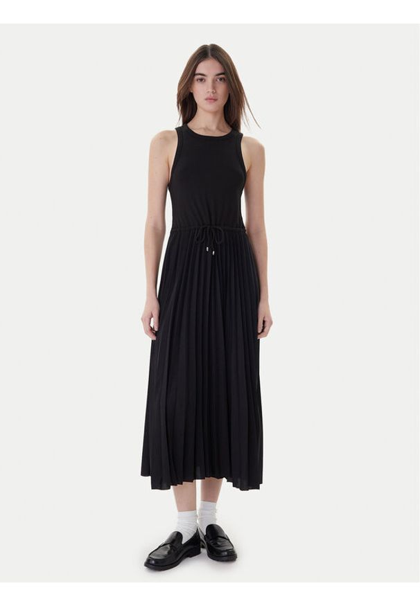 TOMMY HILFIGER - Tommy Hilfiger Sukienka codzienna WW0WW39342 Czarny Regular Fit. Okazja: na co dzień. Kolor: czarny. Materiał: wiskoza. Typ sukienki: proste. Styl: casual