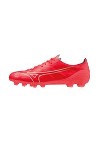 Buty piłkarskie męskie Mizuno Alpha Elite Fg. Zapięcie: sznurówki. Kolor: czerwony. Materiał: syntetyk, materiał. Szerokość cholewki: normalna. Sport: piłka nożna