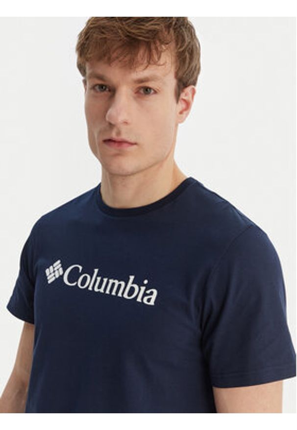 columbia - Columbia T-Shirt Basic Logo™ 2155001 Granatowy Regular Fit. Kolor: niebieski. Materiał: bawełna