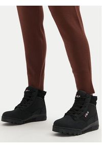 Fila Trapery Grunge II Mid Wmn FFW0217.80010 Czarny. Kolor: czarny. Materiał: skóra, nubuk