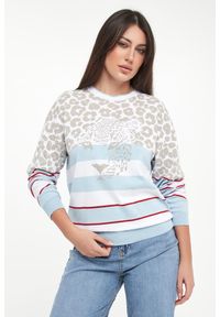 Sportalm - Sweter damski z wzorem zwierzęcym SPORTALM. Wzór: motyw zwierzęcy #1