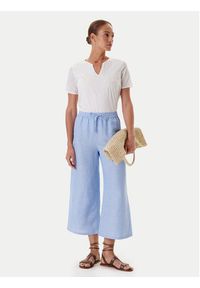 Tatuum Spodnie materiałowe Pulio 1 T2510.143 Błękitny Wide Leg. Kolor: niebieski. Materiał: len