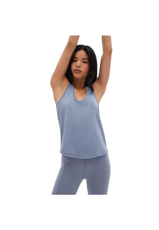 GIRLFRIEND COLLECTIVE - Damski tank top Girlfriend Collective Meteor ReSet. Kolor: niebieski. Sport: turystyka piesza