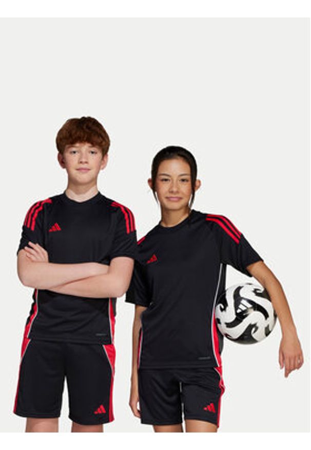 Adidas - adidas Koszulka techniczna Tiro 24 Jersey JP2496 Czarny Regular Fit. Kolor: czarny. Materiał: syntetyk