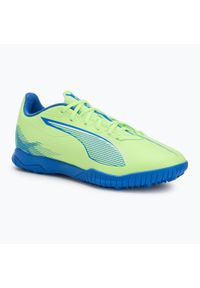 Puma - Buty piłkarskie męskie PUMA Ultra 5 Play TT fizzy apple/puma. Kolor: biały, zielony, żółty, wielokolorowy. Sport: piłka nożna