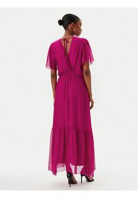 Haveone Sukienka letnia AFF-N006 Różowy Loose Fit. Kolor: różowy. Materiał: wiskoza. Sezon: lato #5