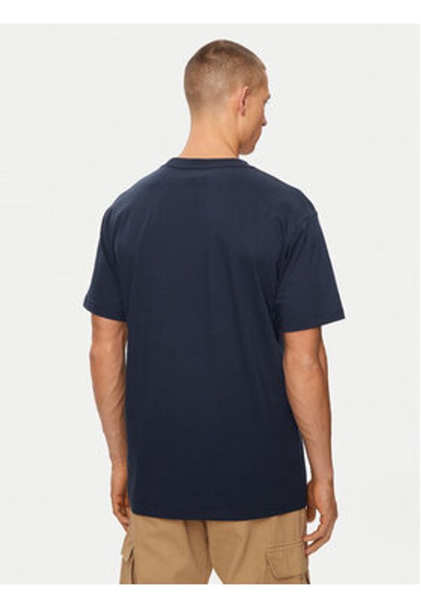 DC Shoes T-Shirt Rebuild Hss ADYZT05337 Granatowy Regular Fit. Kolor: niebieski. Materiał: bawełna