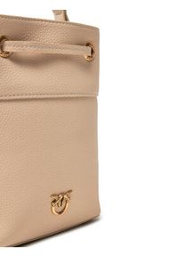 Pinko - PINKO Torebka Secchiello Mini PE 25 PLTT 104303 A29Q Beżowy. Kolor: beżowy. Materiał: skórzane