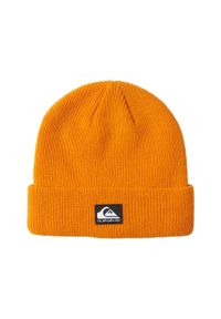 Quiksilver - Czapka z mankietem PERFORMER Pomarańczowy Chłopcy. Kolor: żółty, pomarańczowy, wielokolorowy. Materiał: akryl, materiał. Sezon: zima. Styl: wakacyjny #1