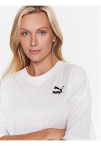 Puma T-Shirt Classics 538052 Biały Oversize. Kolor: biały. Materiał: bawełna #5