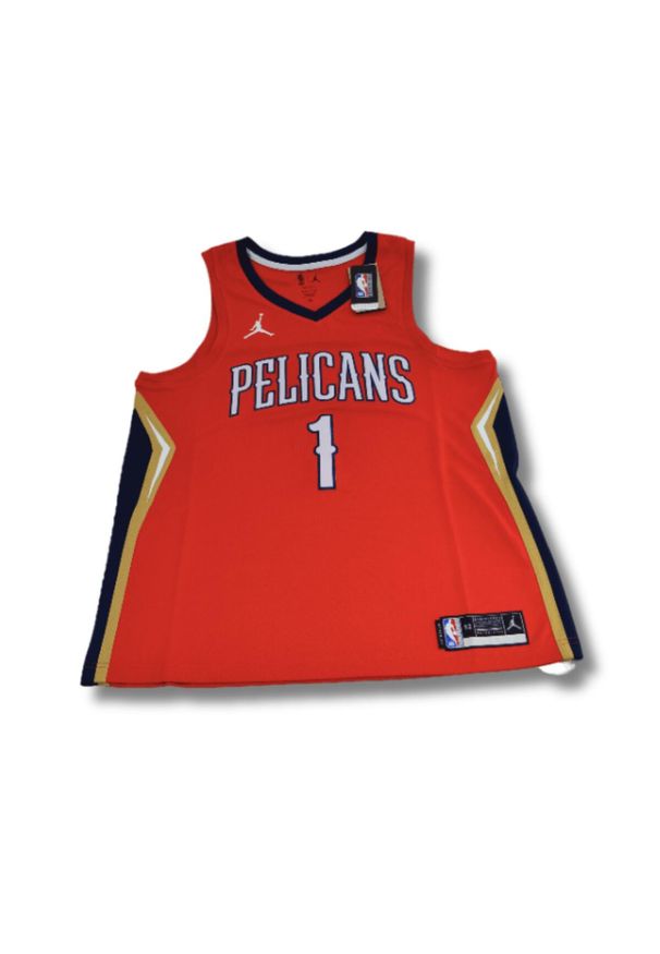 Koszulka Air Jordan New Orleans Pelicans Swingman Jersey Zion Williamson Edition. Kolor: czerwony. Materiał: jersey