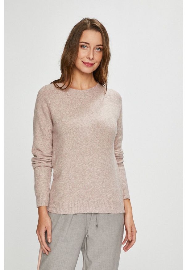 Vero Moda - Sweter. Okazja: na co dzień. Kolor: różowy. Długość rękawa: raglanowy rękaw. Styl: casual