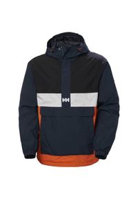 Kurtka uniwersalna męska Helly Hansen Play Anorak. Typ kołnierza: kaptur. Kolor: wielokolorowy, niebieski. Materiał: syntetyk
